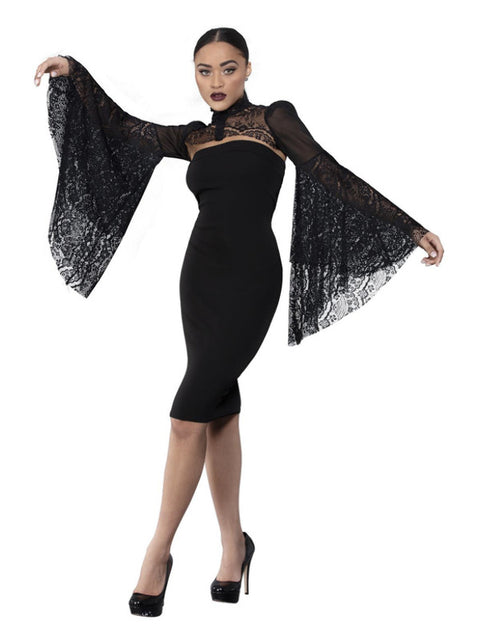 Fever Deluxe Gothic Sleeve Shawl Dress Loud