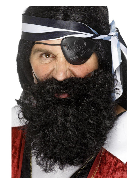 Deluxe Pirate Beard, Black Dress Loud