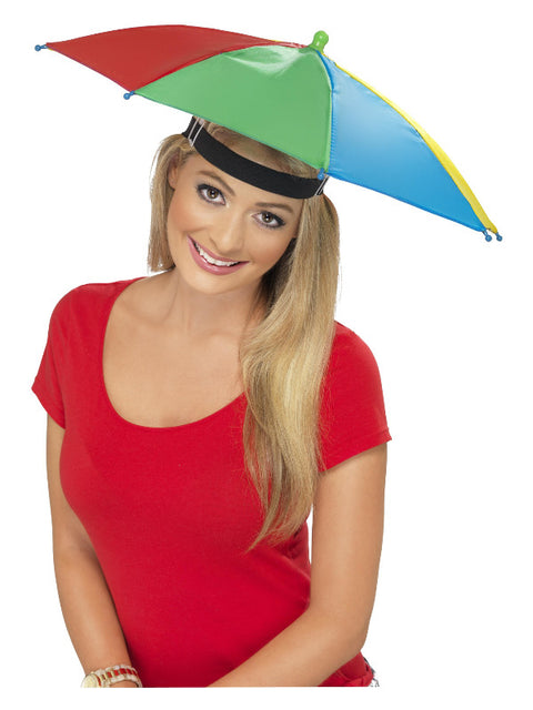 Umbrella Hat, Multi-Coloured Dress Loud