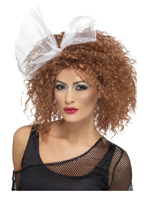 80s Wild Child Wig, Brown Dress Loud