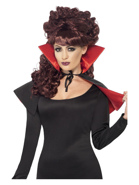 Mini Vamp Cape, Black & Red Dress Loud