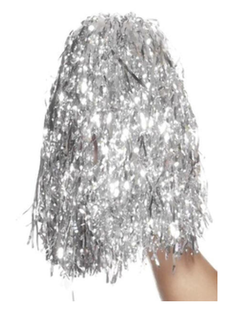 Pom Poms Metallic, Silver Dress Loud