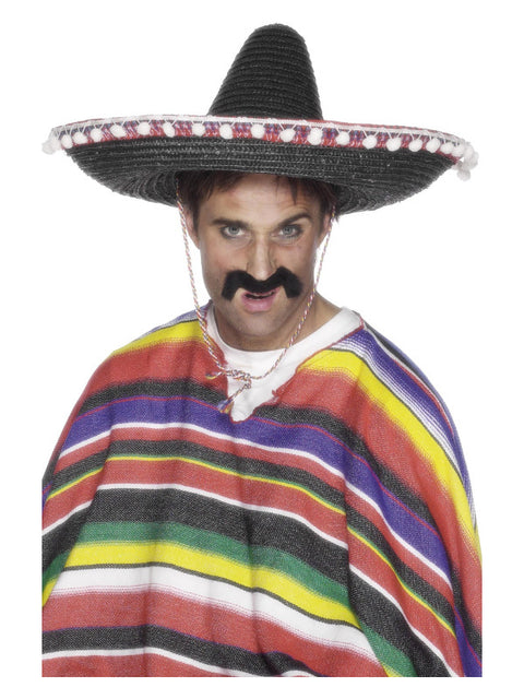 Sombrero Straw Hat, Black Dress Loud
