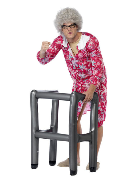 Inflatable Zimmer Frame, Silver Dress Loud