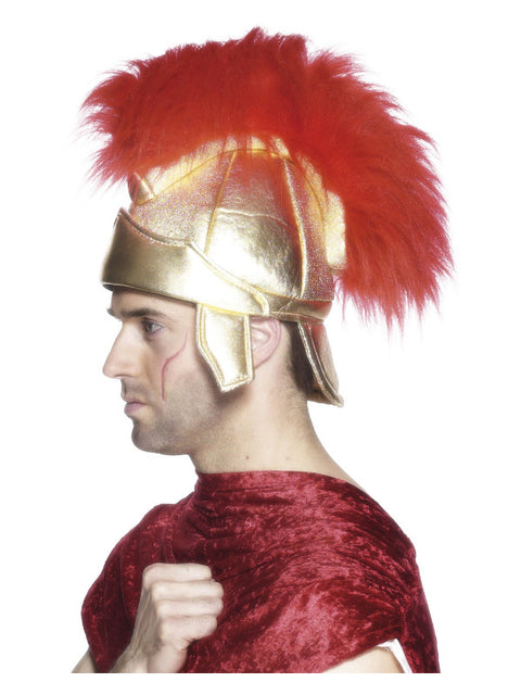 Roman Soldiers Helmet, Gold Dress Loud