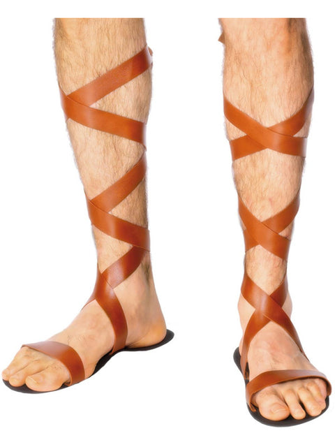 Roman Sandals, Brown Dress Loud
