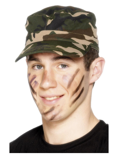 Army Cap, Camouflage Dress Loud