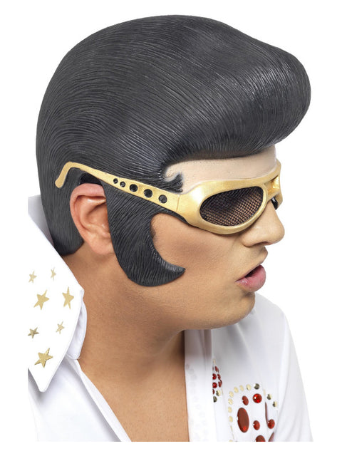 Elvis Headpiece, Black Dress Loud