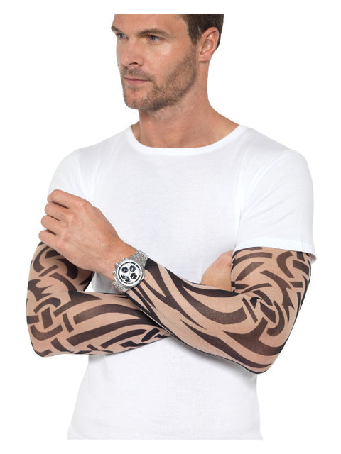 Tattoo Arm Sleeves 2Pk, Nude & Black Dress Loud