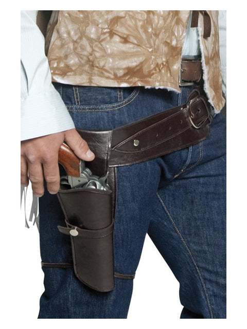 Authentic Western Wandering Gunman Belt & Holster, Dress Loud