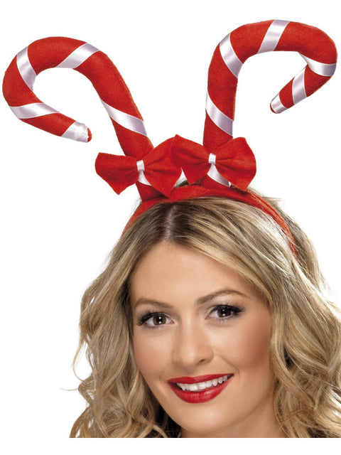 Candy Cane Headband, Red & White Dress Loud