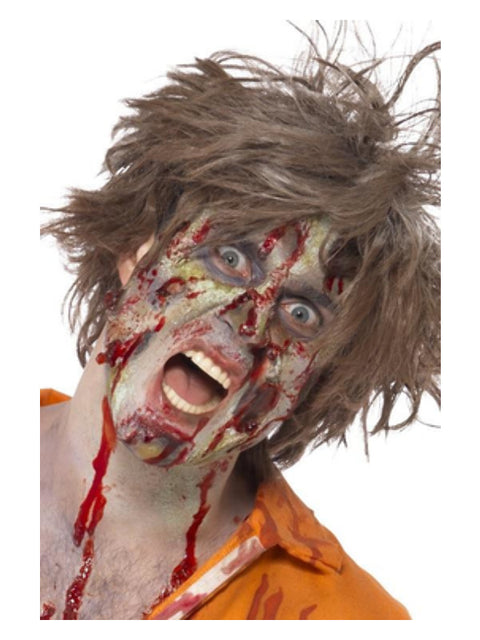 Smiffys Make-Up FX, Complete Zombie Kit, Facepaint Dress Loud