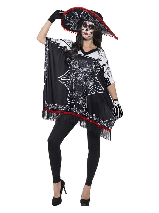 Day of the Dead Bandit Costume, Black & White