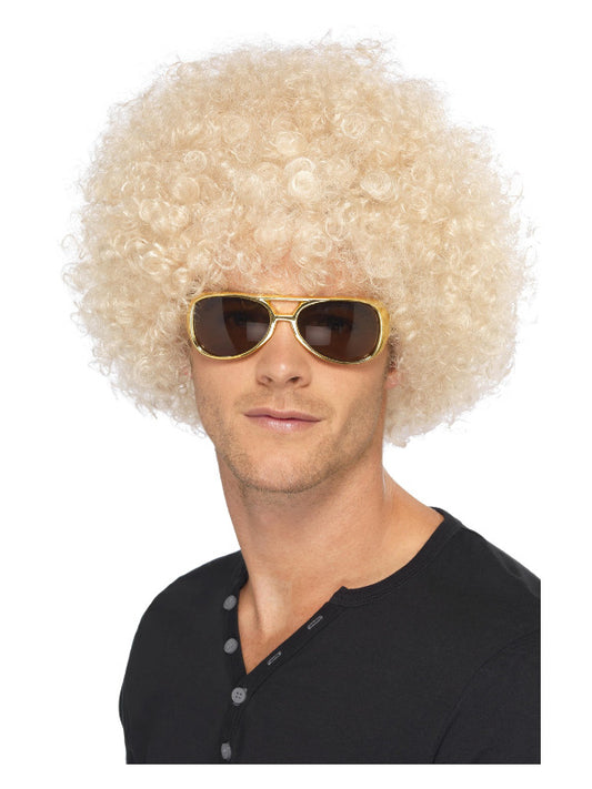 70s Funky Afro Wig, Blonde