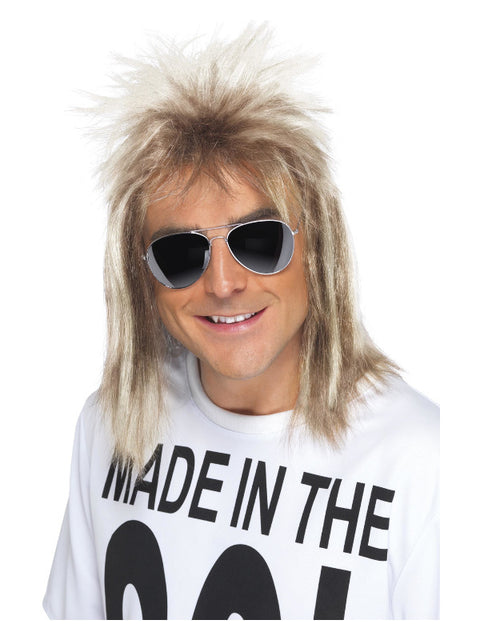80s Mullet Wig, Blonde Dress Loud