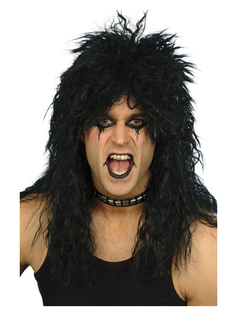 Hard Rocker Wig, Black Dress Loud