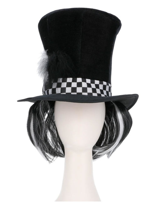 Dark Tea Party Top Hat, Black