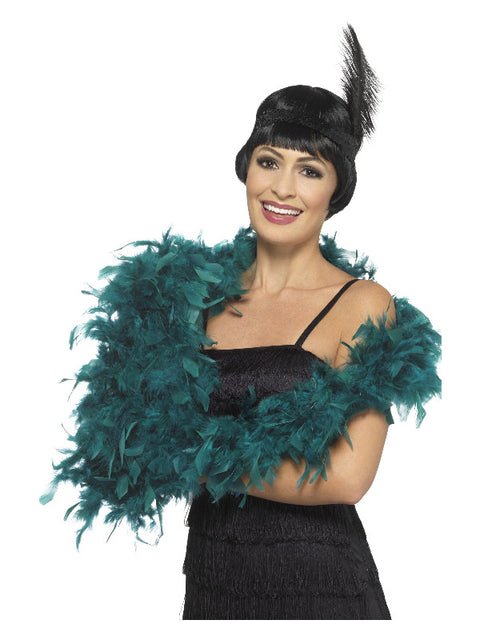 Deluxe Boa, Teal Dress Loud