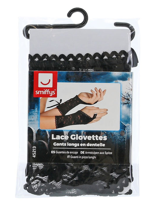 Lace Glovettes, Black