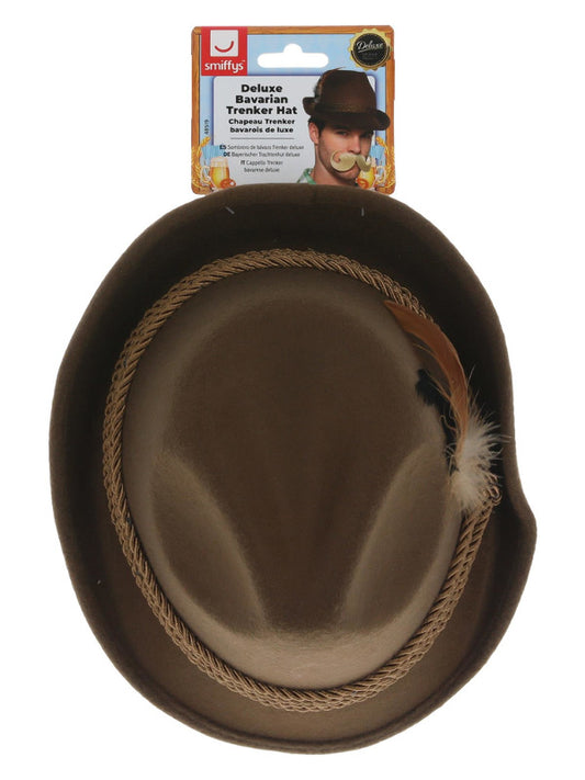 Deluxe Bavarian Trenker Hat, Brown