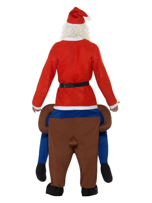 Piggyback Reindeer Rudolf Costume, Brown Dress Loud