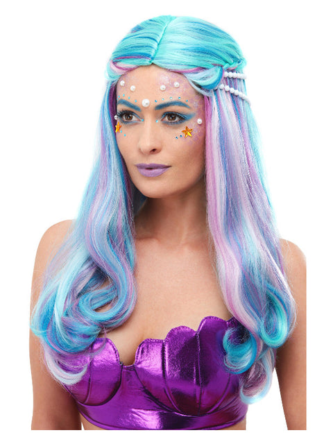 Mermaid Wig, Blue Dress Loud