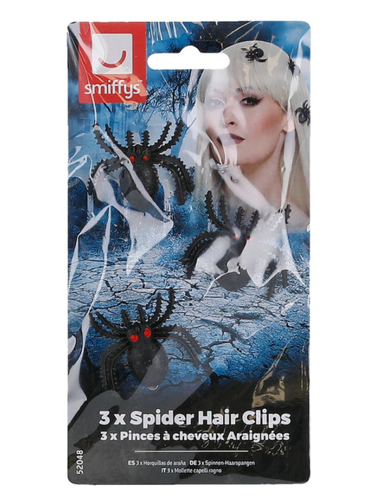 Spider Hair Clips, Black