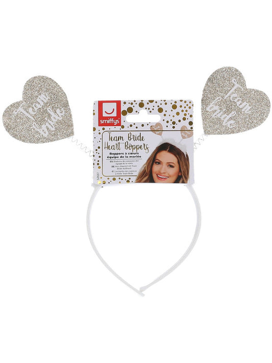 Team Bride Heart Boppers, White