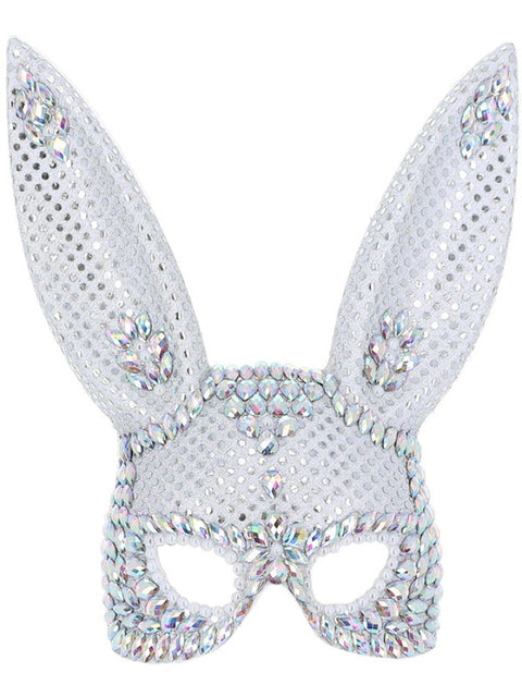 Fever Silver Jewel Bunny Mask Dress Loud