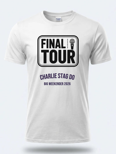Personalised Weekender Unisex Tee – Groom - Final Tour