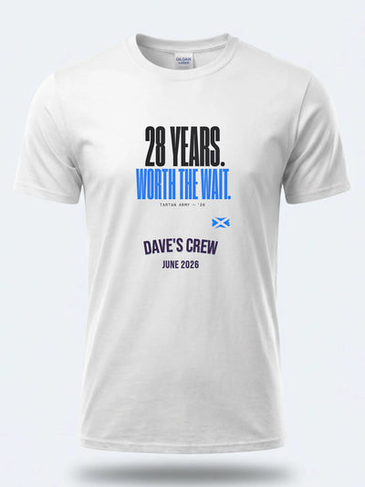 Personalised Summer of Soccer Tee | Scotland 28 years worth the wait | Top