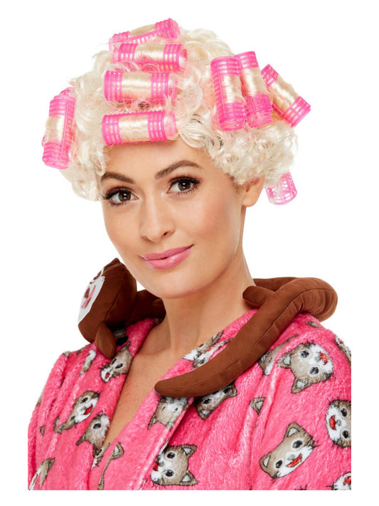 Roller Granny Wig, Blonde