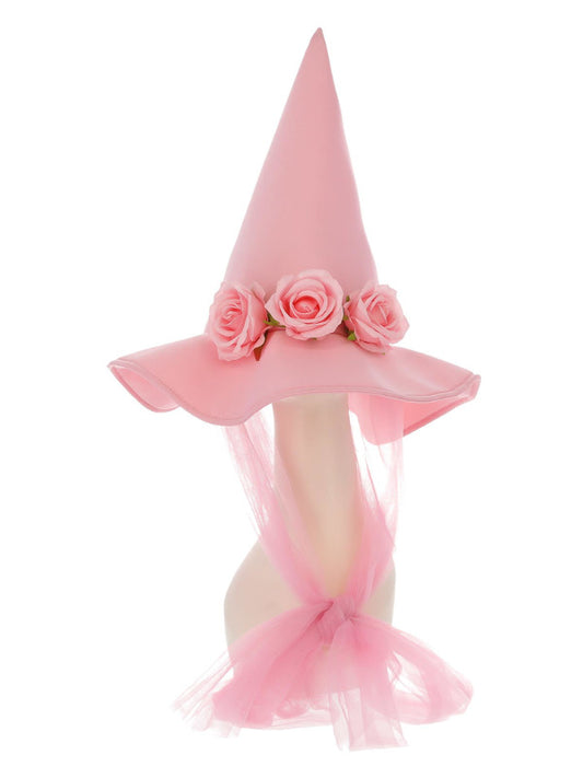 Pink Floral Good Witch Hat