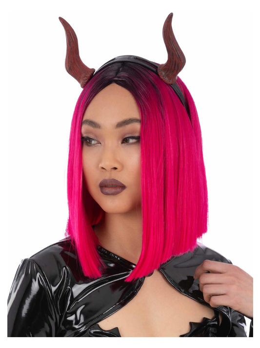 Small Moveable Devil Horn Headband