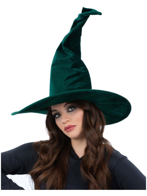Emerald Green Velour Witch Hat Dress Loud