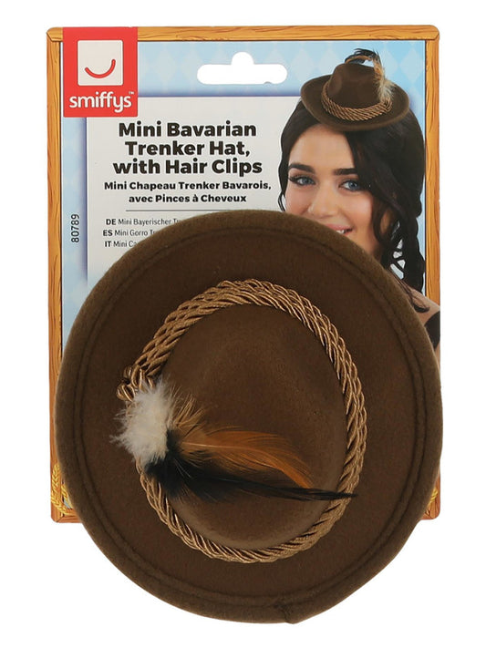 Mini Bavarian Trenker Hat, Brown