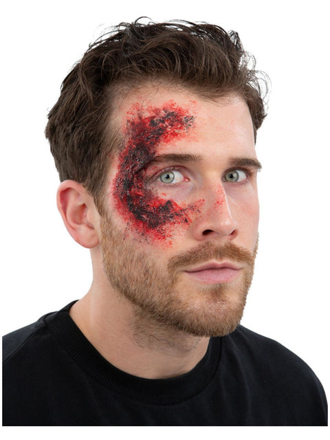 Smiffys Make-Up FX, Burnt Skin Kit, 20g Scab Blood Dress Loud