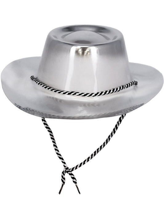 Silver Metallic Cowboy Hat