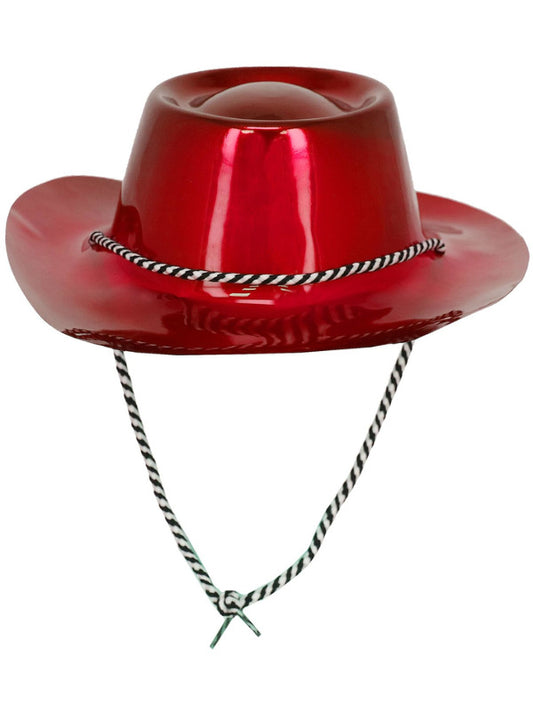 Red Metallic Cowboy Hat