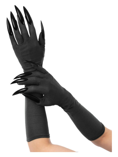 Black Cat Gloves with Black Claws Dress Loud
