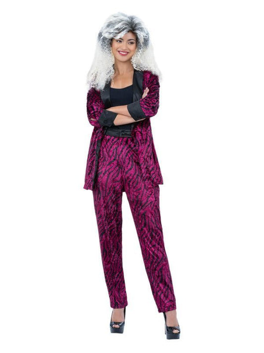 80s Pink Zebra Suit Costume, Unisex - Adult Weekender