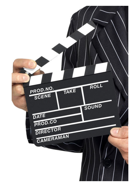 Hollywood Style Clapper Board, Black Dress Loud