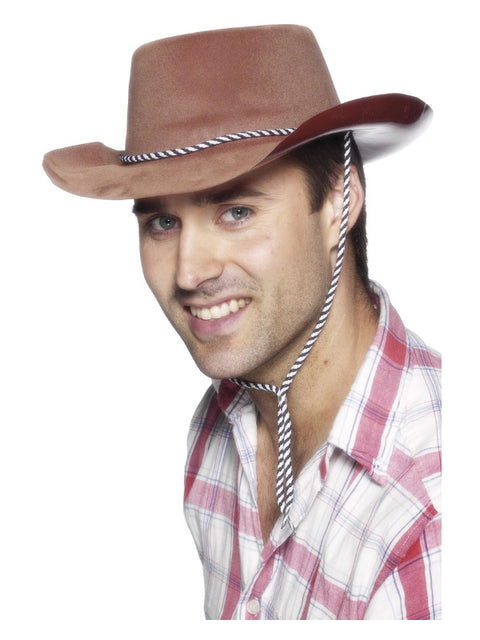 Cowboy Hat, Brown Dress Loud