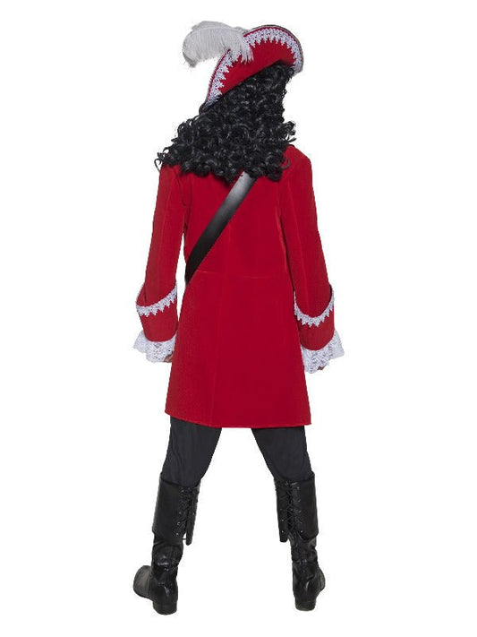 Deluxe Authentic Pirate Captain Costume, Red - Adult Weekender