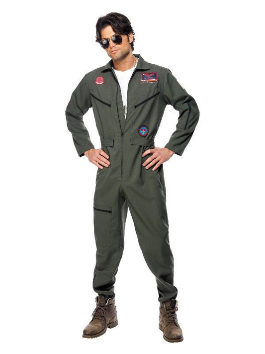 Top Gun Costume, Green - Adult Weekender