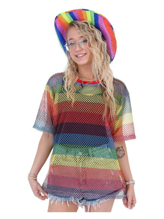 Unisex Rainbow Mesh Top - Adult Weekender