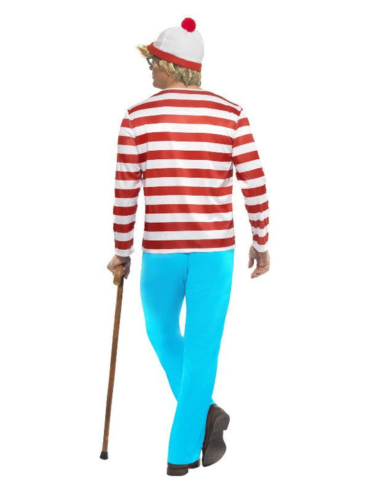 Where's Wally? Costume, Red & White - Adult Weekender