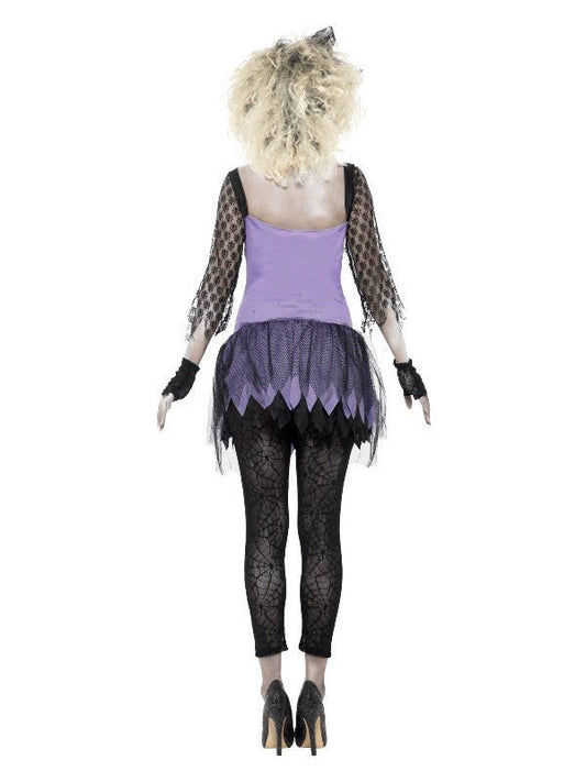 Zombie 80s Wild Child Costume, Black Dress Loud