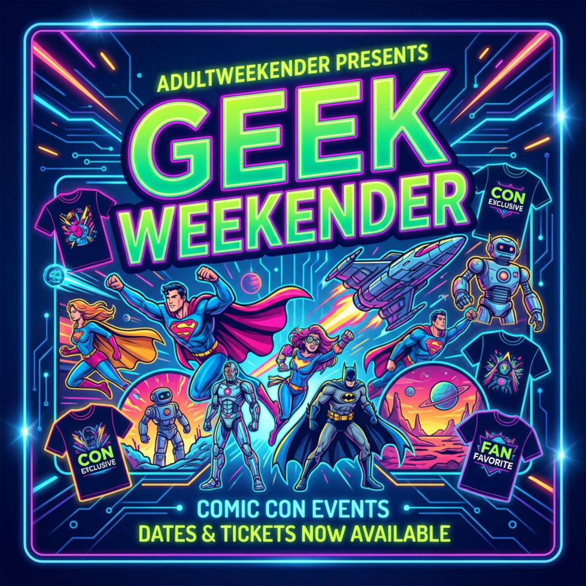 Geek Weekender Personalised Apparel
