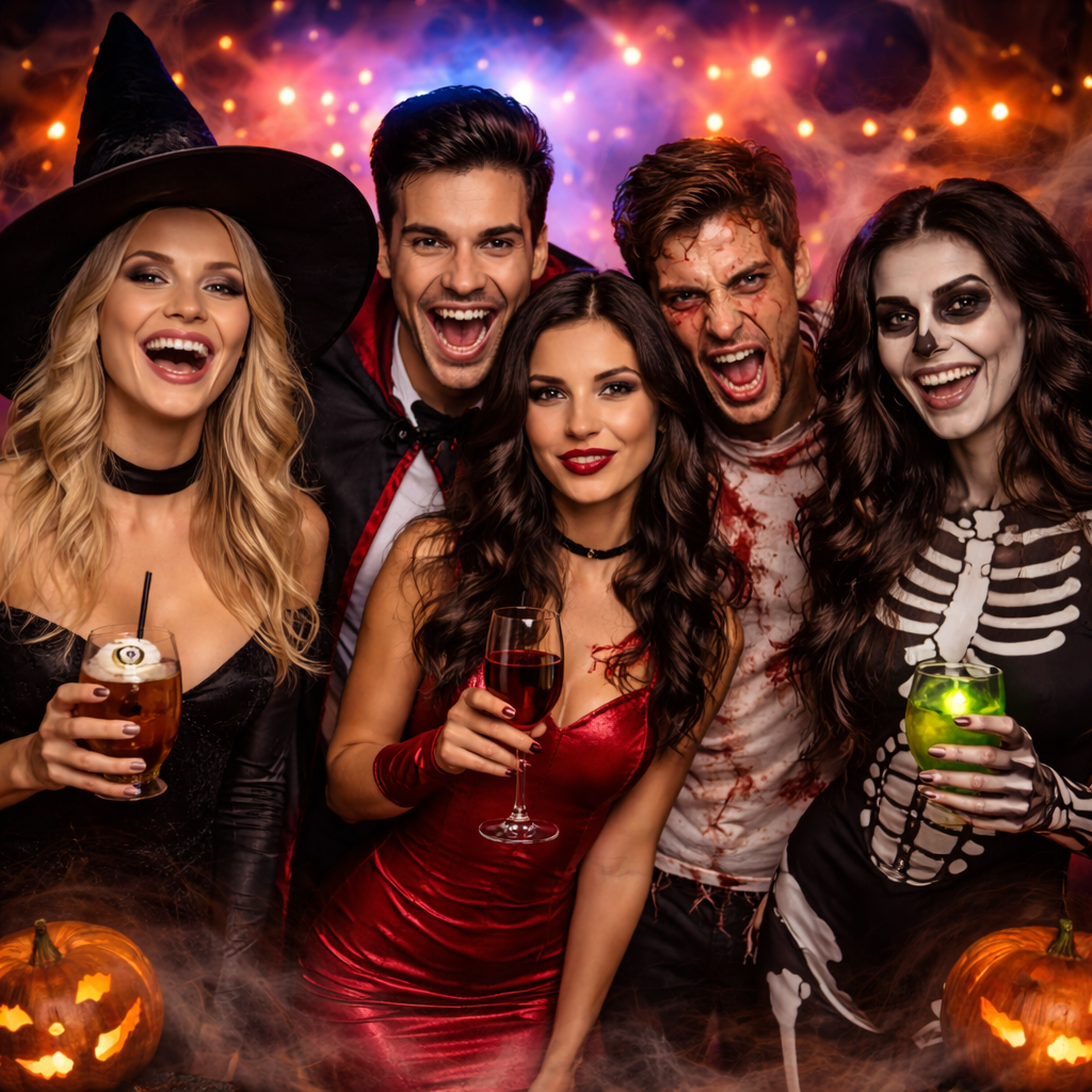 Halloween fancy dress costumes for adults — themed group outfits and Halloween Big Weekender looks